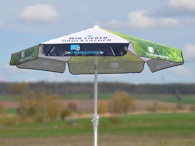 Sonnenschirm bedruckt mit Logo oder Werbemotiv ab 1 Stück › blog